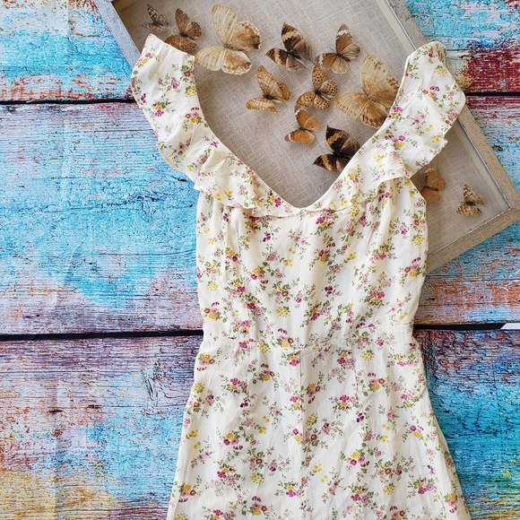 NWT Ralph Lauren Floral Tie Back Wide Leg Jumpsuit - Picture 5 of 12